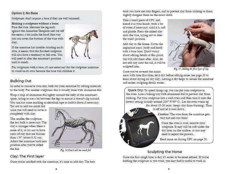Sculpting Horses in Air Dry Clay Book