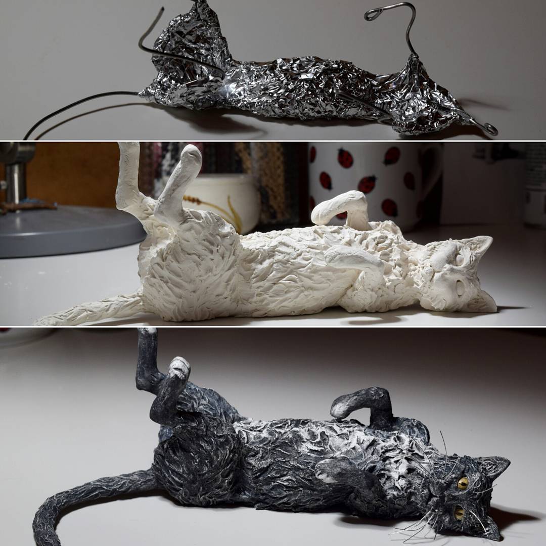 An Air Dry Clay Animal Sculpture from Start to Finish - Susie Benes