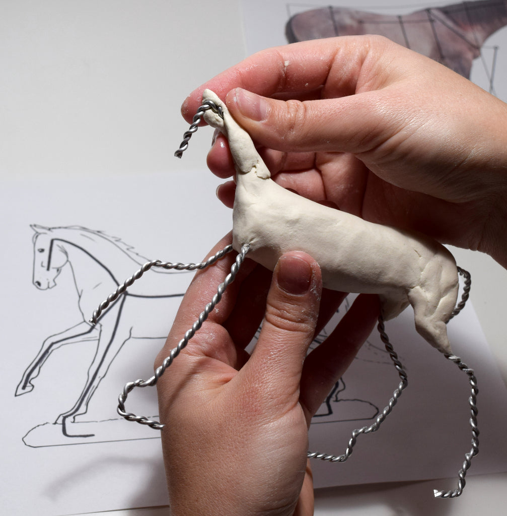 Air Dry Clay Sculpture Foundations II: Equine Anatomy and the Armature