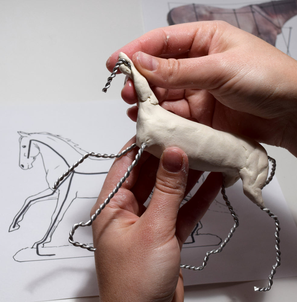 Air Dry Clay Sculpture Foundations II: Equine Anatomy and the Armature