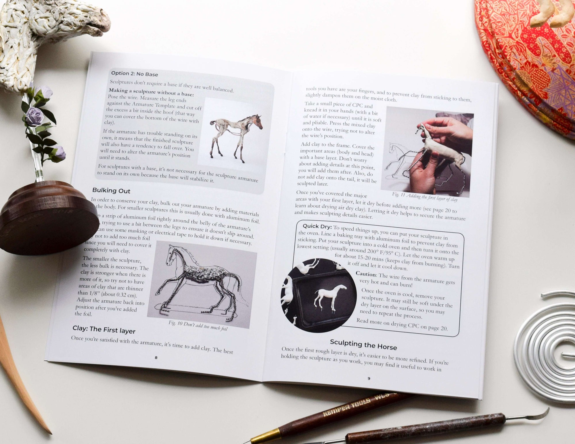 Sculpting Horses in Air Dry Clay Instruction Booklet by Susie Benes