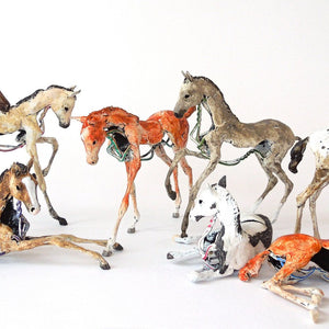 Susie Benes - Foals Rush In series horse art - 2